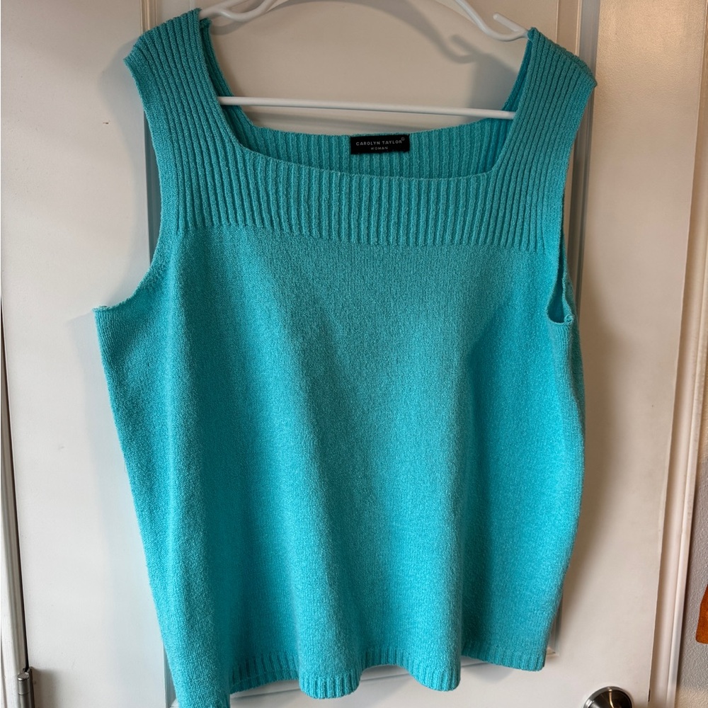 Carolyn Taylor Turquoise Tank Top